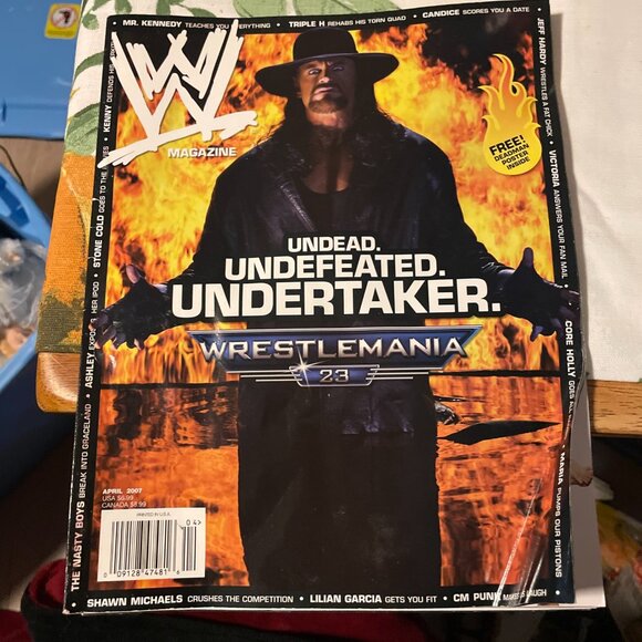 WWE Magazine April 2007 - Undertaker Cover With Rare Poster - Picture 1 of 2